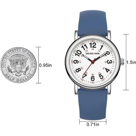 Waterproof Nurse Watch for Medical Professionals, Students Women Men - Military main image 6